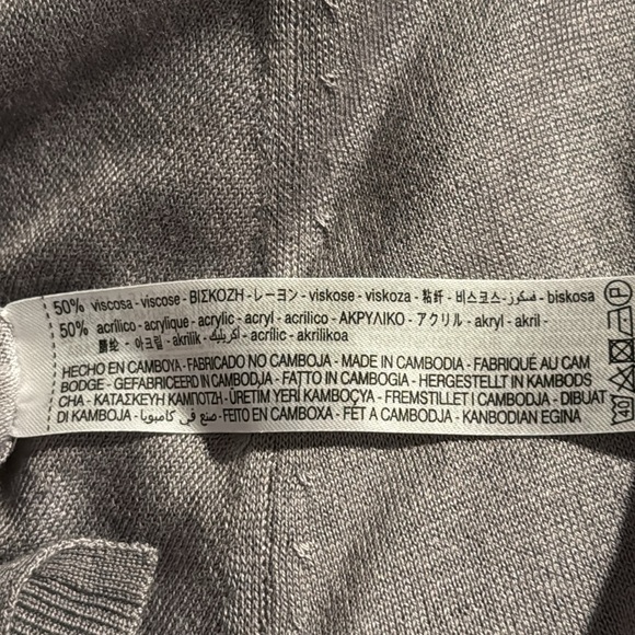 Zara lightweight Women's Gray Sweater *M* - Picture 5 of 6